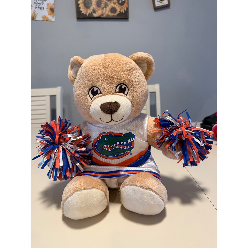 Build-A-Bear University of Florida Gators Cheerleader Teddy Bear‎ Plush 13 Inch
